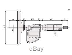 Mitutoyo Digimatic Micrometer Digital Depth Micrometer 0-150mm 329-250-30