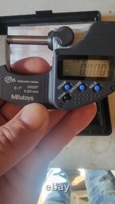 Mitutoyo Digimatic Micrometer with Certification 293-340IP65 Digital Outside Micro