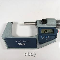 Mitutoyo Digimatic Outside Micrometer 293-422-20 MDC-50M 25-50mm Japan / AJ1024T
