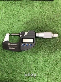 Mitutoyo Digimatic Outside Micrometer Coolant Proof MDC-25PX 25mm Test Completed