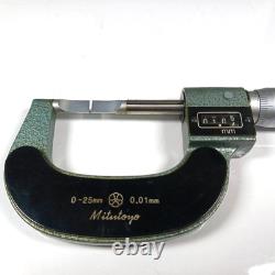 Mitutoyo Digit Blade Micrometer 222-101 BLM-25K 0-25mm Outside From Japan AI243T