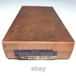 Mitutoyo Digit Blade Micrometer 222-101 BLM-25K 0-25mm Outside From Japan AI243T