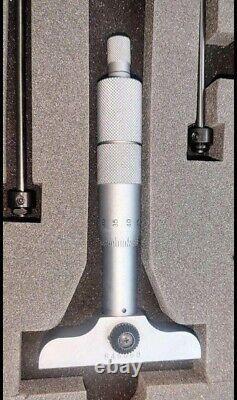 Mitutoyo Digit Count Depth Micrometer Rod Shape DMC60-150K Used Japan