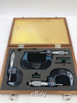 Mitutoyo Digit Counter Outside Micrometer Set. 0001 Graduation 193-9 (s03041088)