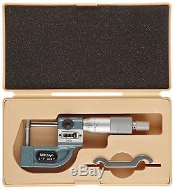 Mitutoyo Digit Counter Tube Pipe Wall Micrometer Cylindrical Anvil 0-1 / 0.0001