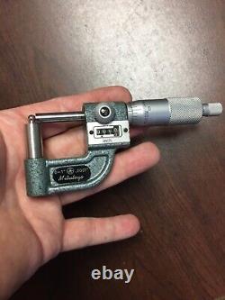 Mitutoyo Digit Counter Tube Pipe Wall Micrometer Cylindrical Anvil 295-313