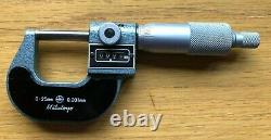 Mitutoyo Digit Micrometer 0-1 0-25mm. With Case. FREE P&P