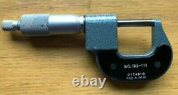Mitutoyo Digit Micrometer 0-1 0-25mm. With Case. FREE P&P