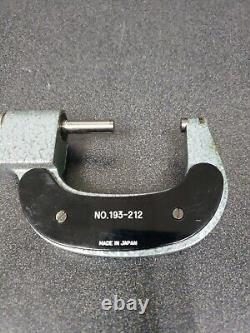 Mitutoyo Digit Outside MICROMETER 1-2 (. 0001) Friction 193-212