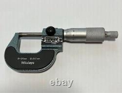 Mitutoyo Digit Outside Micrometer 193-111 Ratchet Stop 0-25Mm Range 0.001mm New