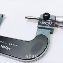 Mitutoyo Digit Outside Micrometer 193-113 M820-75 50-75mm Count Japan BC202