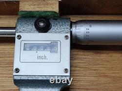 Mitutoyo Digital 18-24 Outside Micrometer Complete Set In Excellent Condition