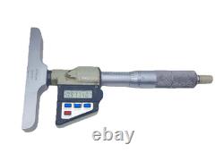 Mitutoyo Digital 329-711-10 Depth Micrometer Metric & Inches 0-6 0-150 MM Case