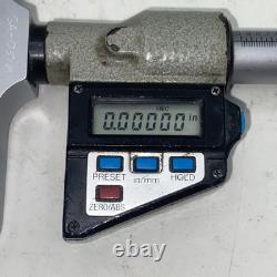 Mitutoyo Digital 329-711-10 Depth Micrometer Metric & Inches 0-6 0-150 MM Case