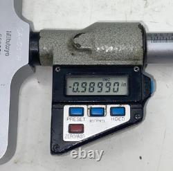 Mitutoyo Digital 329-711-10 Depth Micrometer Metric & Inches 0-6 0-150 MM Case