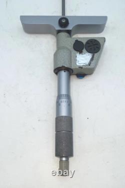 Mitutoyo Digital 329-711-10 Depth Micrometer Metric & Inches 0-6 0-150 MM Case