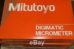 Mitutoyo Digital Deep Throat Outside Sheet Metal Micrometer 0-1 Spherical Anvil