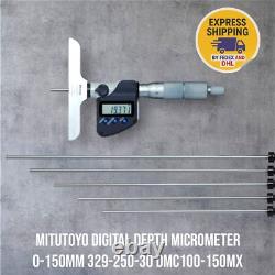Mitutoyo Digital Depth Micrometer 0-150mm 329-250-30 DMC100-150MX IP65 Coolant