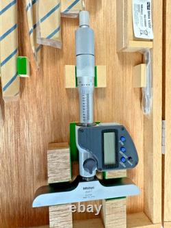 Mitutoyo Digital Depth Micrometer 329-351-10.0001 with Case 0-12 (11018)