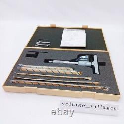 Mitutoyo Digital Depth Micrometer 329-511 DMC100-150DM with 6 Rods Digimatic