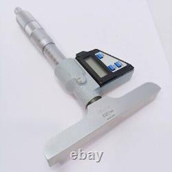 Mitutoyo Digital Depth Micrometer 329-511 DMC100-150DM with 6 Rods Digimatic