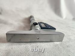 Mitutoyo Digital Depth Micrometer Metric Made In Japan. 001mm 0-75mm 100mm Base