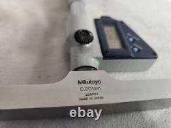 Mitutoyo Digital Depth Micrometer Metric Made In Japan. 001mm 0-75mm 100mm Base