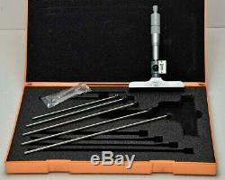 Mitutoyo Digital Depth Micrometer with Extensions 0-6