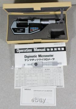 Mitutoyo Digital Disc Micrometer Model 323-711 GMA-1 DM n With Case & Manual