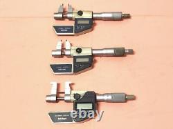 Mitutoyo Digital Inside Micrometer Set of 3 From Japan Rare Very Good Condition