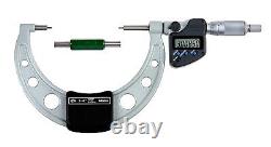 Mitutoyo Digital LCD Spline Small Face Micrometer 3-4 / 0.00005 5mm Tip Length