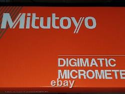 Mitutoyo Digital LCD Spline Small Face Micrometer 3-4 / 0.00005 5mm Tip Length