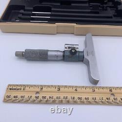 Mitutoyo Digital-Mechanical Depth Micrometer 0-4 CNC Operator Inspector 4 base