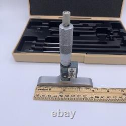 Mitutoyo Digital-Mechanical Depth Micrometer 0-4 CNC Operator Inspector 4 base