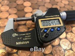 Mitutoyo Digital Micrometer 0-1 Inch, Quantumike Model 293-185-30 Ip65