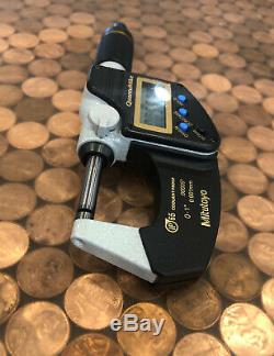 Mitutoyo Digital Micrometer 0-1 Inch, Quantumike Model 293-185-30 Ip65