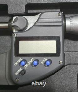 Mitutoyo Digital Micrometer 0-1 Ratchet Stop IP65 Coolant Proof New Battery