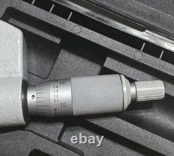 Mitutoyo Digital Micrometer 0-1 Ratchet Stop IP65 Coolant Proof New Battery