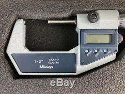 Mitutoyo Digital Micrometer 1-2 Excellent Condition