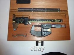 Mitutoyo Digital Micrometer (293-340-30) & Caliper (500-196-30) Set