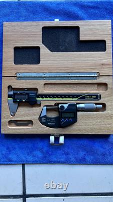 Mitutoyo Digital Micrometer (293-340) & Caliper (500-196-30) Set