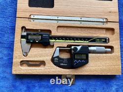 Mitutoyo Digital Micrometer (293-340) & Caliper (500-196-30) Set 0-6'