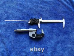 Mitutoyo Digital Micrometer (293-340) & Caliper (500-196-30) Set 0-6'