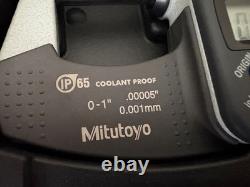 Mitutoyo Digital Micrometer 293-348-30 IP65 Coolant Proof 0-1