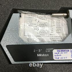 Mitutoyo Digital Micrometer, 2-3 Range, No 293-723-10.00005