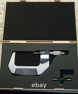 Mitutoyo Digital Micrometer 3- 4 Inch, Model 293-347-30, Ip65 Coolant Proof