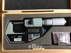 Mitutoyo Digital Micrometer 3 Pc Set, Very Good Condition