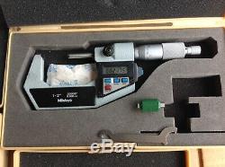 Mitutoyo Digital Micrometer 3 Pc Set, Very Good Condition