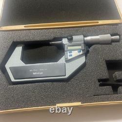 Mitutoyo Digital Micrometer 50-75mm IP65 Coolant Proof 0.001mm Japan withCase