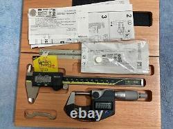 Mitutoyo Digital Micrometer & Caliper Set